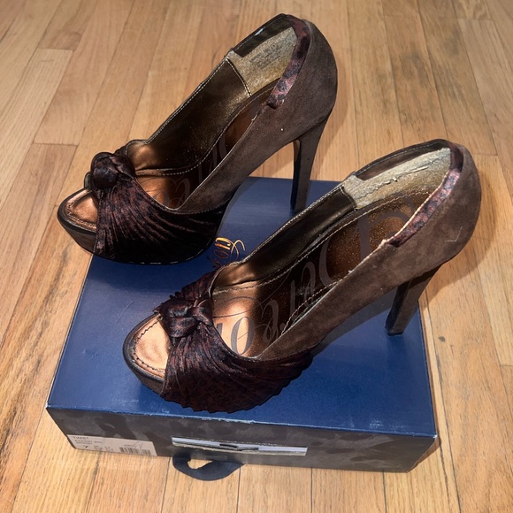 Deréon Heels Size 7 Brown - Picture 4 of 11